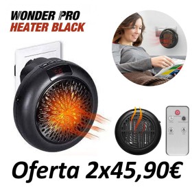 Mini Calefactor Wonder Heater Black