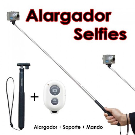 Brazo Alargador Selfies + Soporte + Mando  - LA TIENDA EN CASA - TELETIENDA - TELETIENDA EN CASA