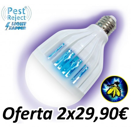 Bombilla Anti Insectos Pest Reject Light Zapper  - LA TIENDA EN CASA - TELETIENDA - TELETIENDA EN CASA