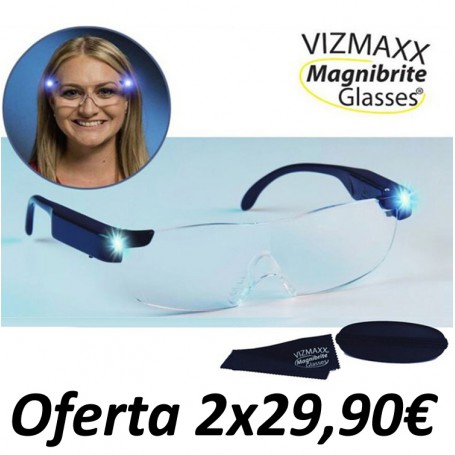Gafas de aumento con Luz Magnibrite